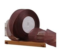 Cake Wrapping Ribbon, Organza Ribbon for Gift Wrapping DIY Crafts Wedding Multicolor 12-50mm 2 pcs(Dark Coffee,15mm Organza Ribbon)
