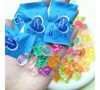 CAKEEYUM 100Pcs Mini Resin Animals, Glow in The Dark Tiny Resin Animals for Fairy Gardens, DIY Crafts, and Miniature Displays Variety Pack, Mini, Small Anim