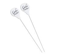 CAKEEYUM 2PCS Cake Tester Stainless Steel Cake Skewer Kitchen Tester Probe Skewer Pin Needle Reusable Long Metal Baking Pick Sticks Tool For Home Bakerycake extra long toothpicks stainles