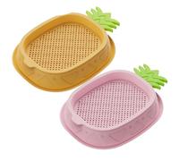 CAKEEYUM 2PCS Cat Grass for Indoor Cats Soilless Hydroponic Cat Grass Seeds Growing Box Layered Self Planting Catnip Seeds Growing Box for Catnip Seed Not Included for Indoor Cats