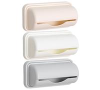 CAKEEYUM 3PCS Bag Dispenser 5.9x5.3x2.6'' Adhesive Trash Bag Holder with Large Opening Garbage Dispenser with Smooth Extraction for Kitchen and Bathroom home