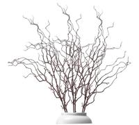 CAKEEYUM 3Pcs Branches for Vase, 47.2 Inch Antler Shaped Plastic Willow Branches Artificial Decorative Twigs for Flower Arrangement, for Vase, Willow, Twigs, Faux