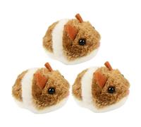 CAKEEYUM 3PCS Moving Mouse Cat Toy Pull String Interactive Toy Mice for Cats Funny Dog Toys Plush to Keep Them Busy