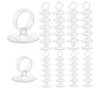CAKEEYUM 50Pcs Air Plant Holder Small Suction Cup Plant Holder for Organizing Aquarium Air Hose Water Pump Pipe Thermometer on Glass Fish Tank Window Bathroom (16mm & 22mm)