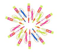 CAKEEYUM Arrow Helicopter Elastic Copters with LED Light Random Color 48PCS arrow helicopter flying led flying catapult toys