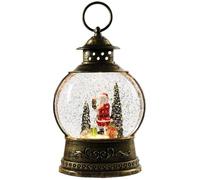 CAKEEYUM Christmas Snow Globes Light Up Santa Snow Globe with Handle & Music Battery/USB Powered Christmas Music Box for Home, Party, Gifts Globes, Globe