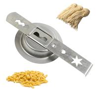 CAKEEYUM Cookie Maker Metal Cookie Press 4 Shapes Meat Grinder Attachment Dough Pastry Noodle Maker for Home Kitchen Bakery, 8# Meat Grinder Attachment Spritzer Press