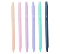 CAKEEYUM Cute Mechanical Pencils, 6Pcs 0.5 mm Retractable Aesthetic Mechanical Pencils with Clip & Erasers for Drawing, Writing Cute, Aesthetic, Pastel Pencil