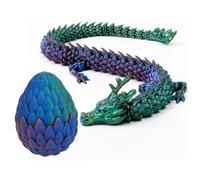 CAKEEYUM Dragon Fish Tank Decorations with Dragon Egg Movable Joint 10.6inch Decor Chinese Style Realistic 3D Printing Resin Aquarium Ornaments Fish Tank Decorations, Aquarium Ornaments, Dra