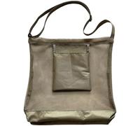 CAKEEYUM Foraging Bag 17x16.5 inch Portable Ventilate Mesh Mushroom Foraging Bag with Adjustable Strap & Small Pouch Multi-Use for Fruit Picking Rock Collecting Harvest, Basket