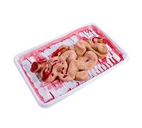 CAKEEYUM Halloween Fake Gut with Tray Realistic Bloody Scary Artificial Intestine Fake Organs for Haunted House Bar Club Prank Party Haunted House Props Severed Body Parts Halloween PropsFake Organs