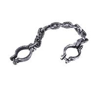 CAKEEYUM Halloween Props Prisoner Chain Wrist Shackles Funny Toys for Halloween Party&Home Decor Prison Handcuffs Props 1 Pack Prison Handcuffs, Chain Wrist Shackles, Funny Toys for Party