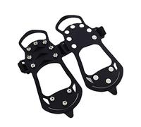 CAKEEYUM Ice Grippers for Boots and Shoes Anti Slip 10 Studs Ice Traction Rubber Spike for Cleats Crampons XL, snow shoes spikes, cleats, traction, spikes, camping accessories