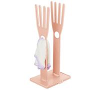CAKEEYUM Kitchen Glove Holder, Finger Shape Plastic Dish Glove Holder with Hanging Hole, Detachable Drying Rack with Drain Tray for Long Gloves, Short Gloves, Rags Dryer Bag Drying Rack Kitc