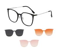 CAKEEYUM Magnetic Clip on Sunglasses 2-in-1 Blue Light Blocking & Sun Glasses Lightweight for Men and Women Magnetic Clip on Sunglasses for Eyeglasses Blue Light Glasses Women Blocking