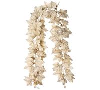 CAKEEYUM Maple Leaf Garland, 69 Inch Lifelike Fall Leaves Garland, Hanging Fall, Decorative Fake Leaves Vines for Living Room Office Tables Wedding Decor Leaf Maple