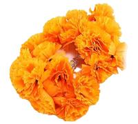 CAKEEYUM Marigold Flower String Light 9.8Ft 20 LED Battery-Powered Artificial Marigold Garland String Lights Diwali Decorations for Home Weddings Indian Parties Wall, No Battery Lights, Diwali Deco