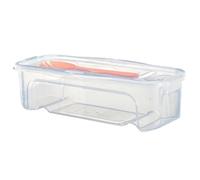 CAKEEYUM Microwave Pasta Cooker with Strainer 1.3L Pasta Cooker with Lid ? Fork Heat Resistant Transparent Spaghetti Noodle Microwave Cookware Kitchen Accessories CookerMicrowave