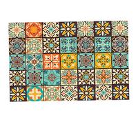 CAKEEYUM Quick Dry Dish Mat Retro Drying Mat 12x16 Absorbent Hide Stain Dish Drying Pad with Non-Slip Rubber Backed Kitchen for Bar Countertops Coffee Rack