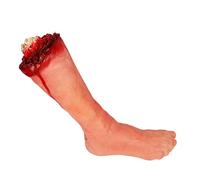 CAKEEYUM Realistic Severed Foot Prop Festival Party Decoration Halloween Scary Bloody Broken Body Parts