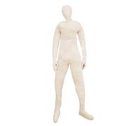 CAKEEYUM Stuffed Dummy Prop 70.9 Inch DIY Posable Mannequin Full Body with Hands Halloween Decor for Haunted Houses Party Beige Dummy, Maniqui, Mannequin, Adult Dolls Full Size, Ragdoll, Stuffed