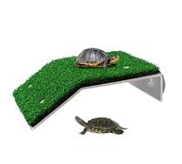 CAKEEYUM Turtle Basking with Suction Cup Bear up to 2kg Resin Turtle Climb Ladder Resting Terrace Tank Accessories for Reptile Frog Terrapin Basking Ramp Re