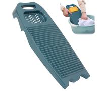 CAKEEYUM Washboard for Hand Washing Clothes, 17.7x8 Plastic Wash Board with Soap Holder & Hanging Hole, Non Slip Rectangle Washing Board for Laundry Home School Dormitory Washboard for Hand