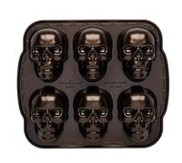 Cakelet Tin: 6 Hole NordicWare Skull Tin Aluminium