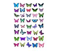 Cakeshop Basics 40 x Mixed Butterflies Edible Cake Toppers