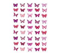 Cakeshop Basics 45 x Pink Butterflies Edible Cake Toppers