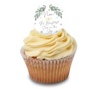 Cakeshop Cupcake Personalised Edible Christmas Cake Toppers Remembering A Loved One | Personalise with Any Name | For Xmas Parties & Family Celebrations| Icing or Wafer Paper Options