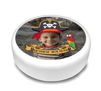 Cakeshop Round Personalised Edible Cake Topper Pirate Hat Photo Upload | Custom Image & Name | For Birthdays & Celebrations | Multiple Shapes & Sizes | Icing & Wafer Paper Options