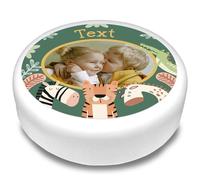 Cakeshop Round Personalised Edible Cake Topper With Jungle Animals | Personalise Custom Image | For Birthdays & Celebrations | Multiple Shapes & Sizes | Icing & Wafer Paper Options