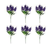 Cakina Artificial Fall Flowers Simulation Lavender Hyacinth Silk Flower False Flower Decoration Flower Bed Gardening Layout Shopping Mall Outdoor Real Estate Project Faux Stems Fall (A, One Size)