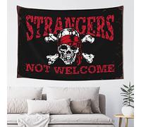 CakJuice Bar For Man Cave Strangers Not Welcome Tapestry Things For Boys Room Tapestry For Men (Size : 75X100CM)