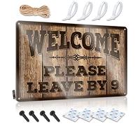 CakJuice Metal Tin Sign Wall Decor Welcome Please Leave by 9 Sign Titos Bar Sign Beer Signs Metal Vintage ( Size : 20X30CM )
