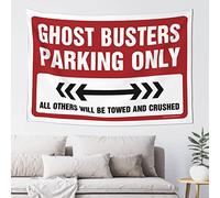 CakJuice Sports Bar Decor Ghost Busters Parking Only Tapestry Door Decorations for Bedroom Men Decor (Size : 75X100CM)