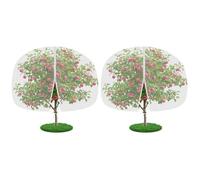 CAKKVDE 2 Pack Fruit Tree Netting, Bird Netting for Garden, Insect Mesh Net with Drawstring, Plants Fine Mesh Cover Nets for Vegetables Fruit Strawberry Bush (180x220cm)