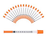 CAKKVDE 20 Pack 1ml Multi-Purpose Distribution Measuring Tools (30G 8mm) | Precision Liquid Control for Cake Decorating, Pets Feeding & Craft Supplies - Individually Sealed Packaging