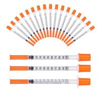 CAKKVDE 20 Pack 1ml Multi-Purpose Distribution MeasuringTools (31G 8mm) | Precision Liquid Control for Cake Decorating, Pets Feeding & Craft Supplies - Individually Sealed Packaging