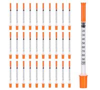 CAKKVDE 30 Pack 1ml Multi-Purpose Distribution Measuring Tools (30G 8mm) | Precision Liquid Control for Cake Decorating, Pets Feeding & Craft Supplies - Individually Sealed Packaging