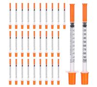 CAKKVDE 30 Pack 1ml Multi-Purpose Distribution Measuring Tools (31G 6mm) | Precision Liquid Control for Cake Decorating, Pets Feeding & Craft Supplies - Individually Sealed Packaging