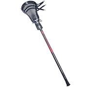 CAKLOR Lacrosse Complete Junior Stick with Shaft & Head,Red/Black
