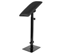 CAKMSMAO Professional Heavy Duty Iron Tattoo Armrest - Adjustable Height and Tilt, Leg Rest Stand with PU Leather Arm Bar Pad