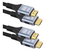 CAKOBLE 2.2 hdmi cable | [0.5m+0.5m] 96Gbps Ultra High Speed HDMI Cable, 16K 12K/10K 8K 4K@240Hz@480Hz| eARC, HDR10+, HDCP 2.2, Dolby | for hdmi 2.1 cable,Soundbar, PS5, Xbox, HDTV, Monitor