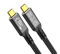 CAKOBLE thunderbolt 4 cable 2m| 40Gbps High-Speed Data| HDR 16K@30Hz/8K@60Hz/4K@144Hz video Dual Display, |USB C 240W Fast Charging Cable,For Thunderbolt 5,Laptops, monitor,SSD, eGPU,Hub,Dock