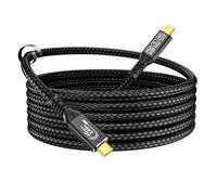 CAKOBLE thunderbolt 4 cable 3m - 40Gbps & 240W data PD3.1 Fast Charging - 16K@30Hz,8K@60Hz/4K@144Hz video Dual Display - For Thunderbolt 5,MacBook Pro/Air,iPhone 15/16,S25,monitor,eGPU,SSD,Hub