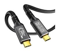 CAKOBLE Thunderbolt 4 USB-C Cable 1.5m,240W PD3.1 Fast Charging, 40Gbps Data Transfer, 16K@30Hz/8K@60Hz/4K@144Hz Video Output -USB4 Cable for MacBook,Gaming Monitor,eGPU,SSD,Android car