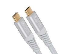 CAKOBLE USB C 3.2 Gen 2 Cable - 2M, 100W/20Gbps Data & Charging Cable with 4K@60Hz Video Transmission for MacBook Pro, Samsung Galaxy, Huawei - White