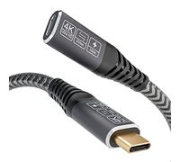 CAKOBLE usb c extension cable,USB-C 3.2 Extender - 20Gbps Data, 100W Fast Charge, 4K@60Hz Male to Female Cable, Compatible with USB-C Hub/MacBook/Charger 0.25M
